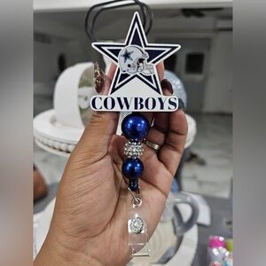 Cowboys Star Blue Beaded Kids Accessory